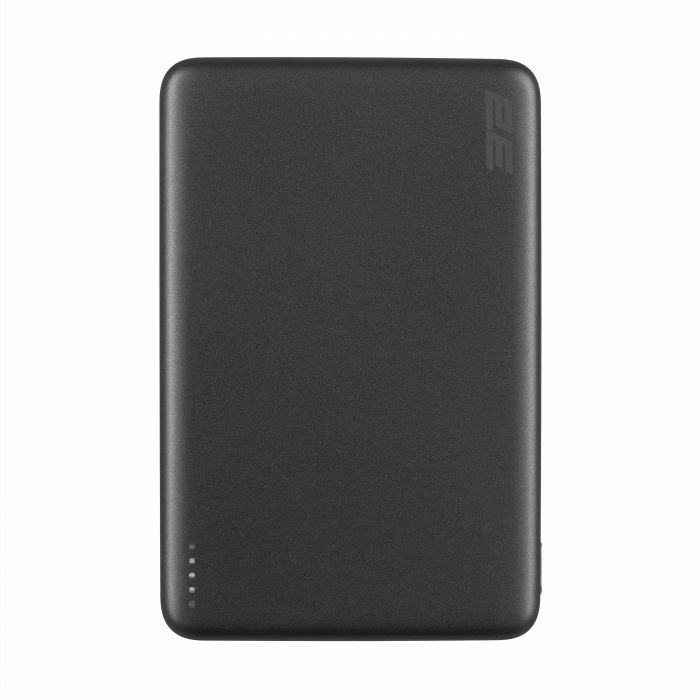 Акумулятор портативний літій-іонний Power Bank 2E Slim Wireless QI 10000мА·год, 20Вт, PD, сірий