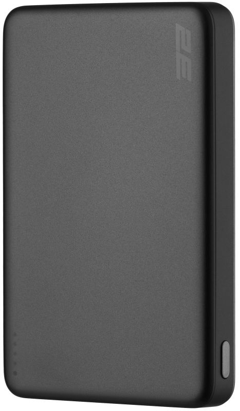 Акумулятор портативний літій-іонний Power Bank 2E Slim Wireless QI 10000мА·год, 20Вт, PD, сірий