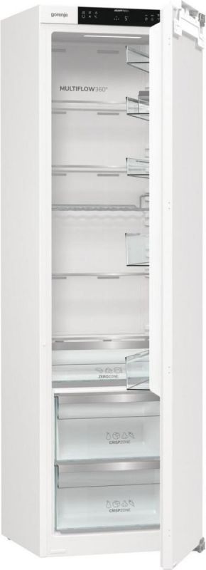Холодильна камера Gorenje вбудована, 177х55х54см, 1 двері, 300л, А+, FrostLess , Зона св-ті, Внутр. Диспл, Wi-Fi, Білий