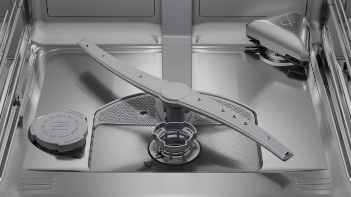 Посудомийна машина Bosch вбудована, 14компл., A, 60см, дисплей, 3й кошик, Zeolith, білий