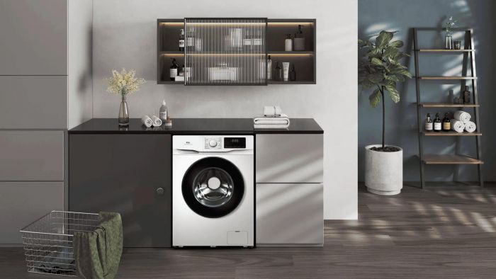 Пральна машина TCL фронтальна, 6кг, 1000, B, 45см, дисплей, пара, інвертор, білий