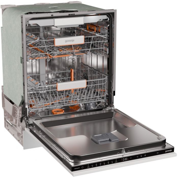 Посудомийна машина Gorenje вбудовувана, 16компл., A+++, 60см, інвертор,Wi-Fi, AquaStop, сенсорн.упр, 3и кошики, білий