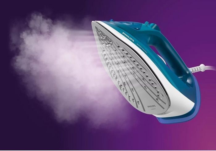 Праска Philips 3000 series, 2600Вт, 300мл, паровий удар -200гр, постійна пара - 40гр, керам. підошва, синій