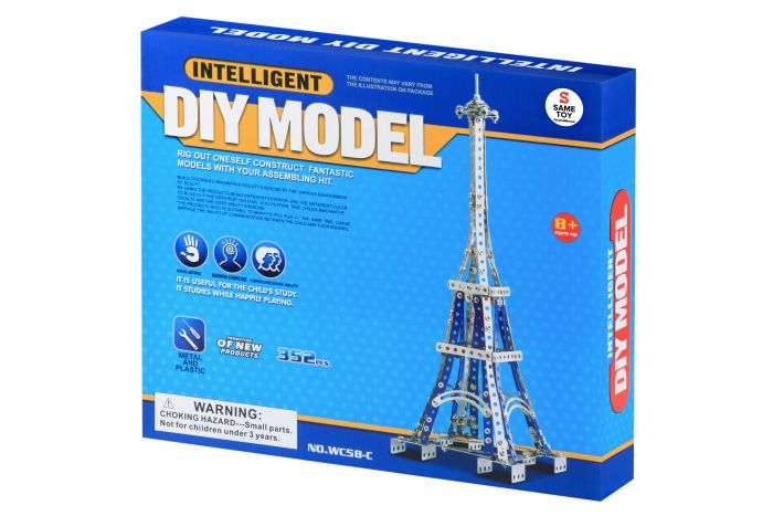 Конструктор металевий Same Toy Inteligent DIY Model Ейфелева вежа 352ел