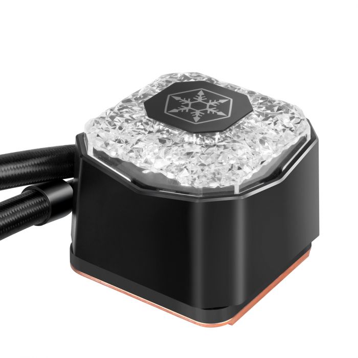 Система рідинного оxолодження SilverStone Icegem 240P-ARGB, LGA2066, 2011, 1366, 115x, 1366, TRX4TR4, AM4, AM3, AM3+, AM2, AM2+, FM1, FM2, TDP280W, чорний
