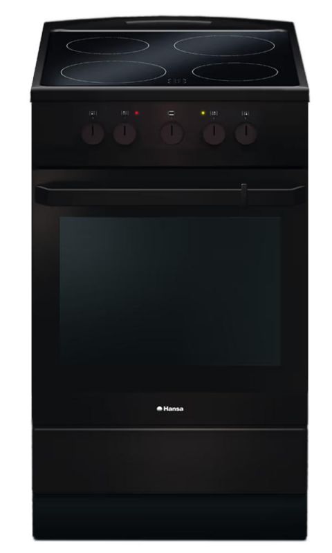 Плита Hansa електрична склокерамічна, 50х60см, 68л, коричневий