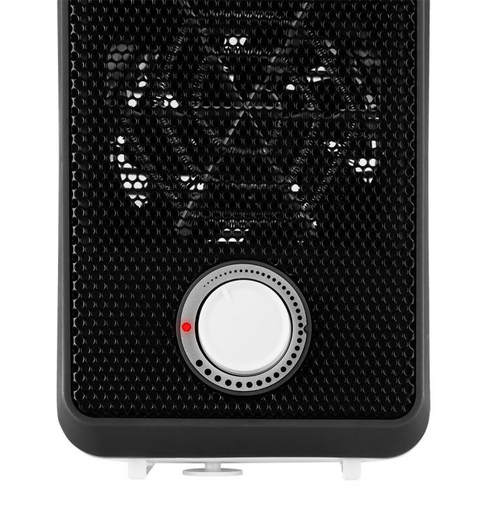 Тепловентилятор електричний настільний Neo Tools, 600Вт, термостат, білий, 0.62кг