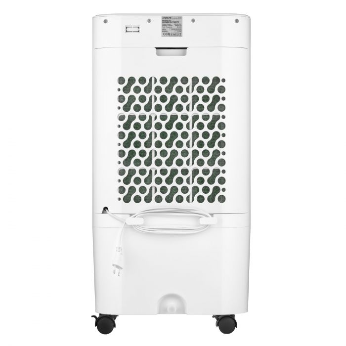 Охолоджувач повітря ARDESTO ACO-B15 3в1 охолоджувач-зволожувач-вентилятор, 15 м2, ел. кер-ня, резервуар 15 л., 410 м3/год, дисплей, таймер, авто вим-ня, пульт дк, біл/чорн