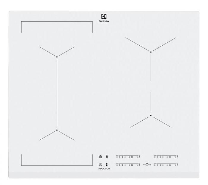 Варильна поверхня Electrolux індукційна, 60см, розширена зона, білий