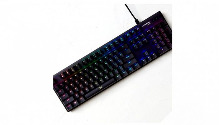 Клавіатура механічна HyperX Alloy Origins PBT 104key, Red, USB-A, EN/UA, RGB, чорний