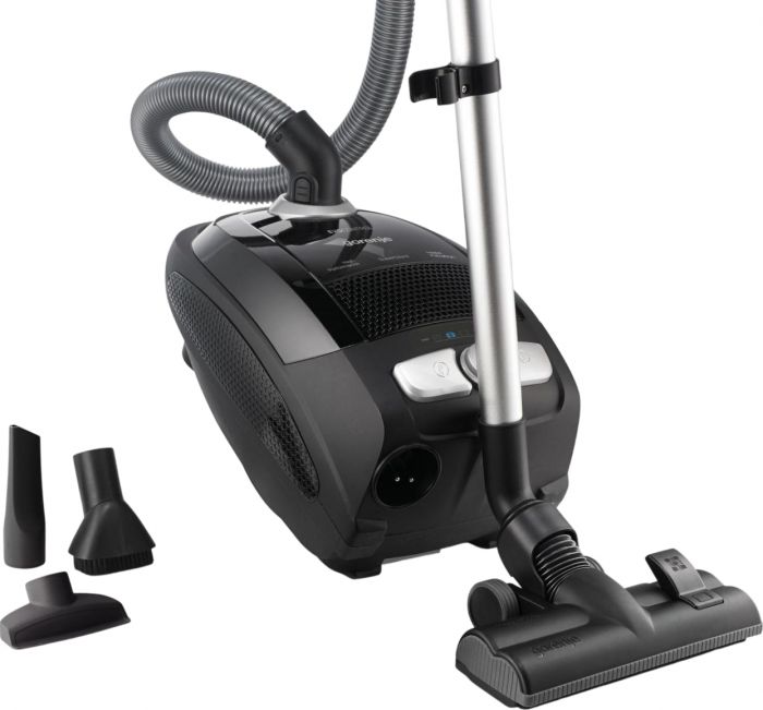 Пилосос Gorenje мішковий, 800Вт, конт пил -3л, HEPA, телескоп трубка, чорний