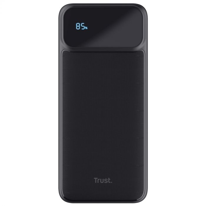 Акумулятор портативний літій-іонний power bank Trust Avala, 20000мА·год, 2хUSB-A/USB-C, 20W, PD/QC 3.0, чорний