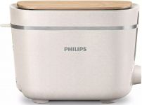 Тостер Philips Series Eco Conscious Edition 830Вт, кришка від пилу, пластик, білий