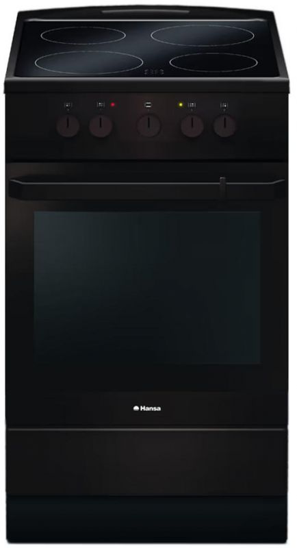 Плита Hansa електрична склокерамічна, 50х60см, 68л, коричневий